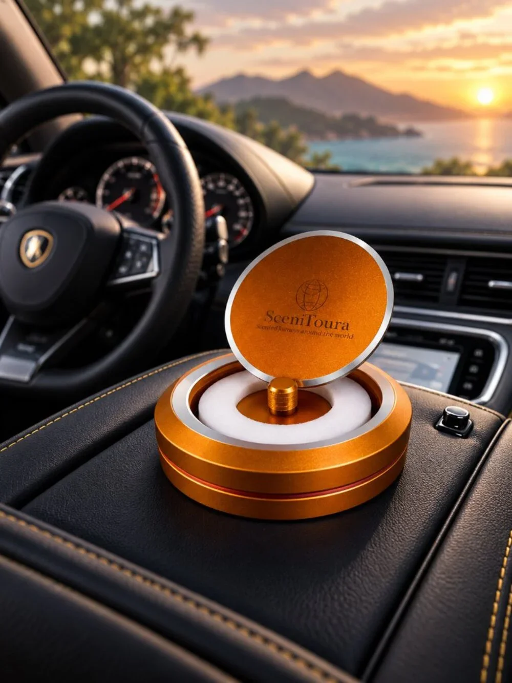 Redline Static Auto Diffuser - Scentoura Orange Aluminum